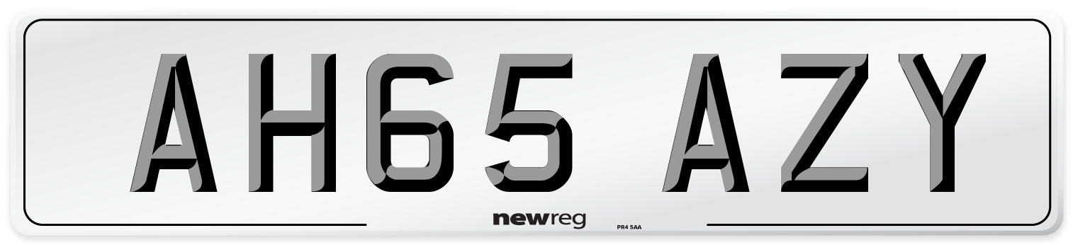 AH65 AZY Number Plate from New Reg